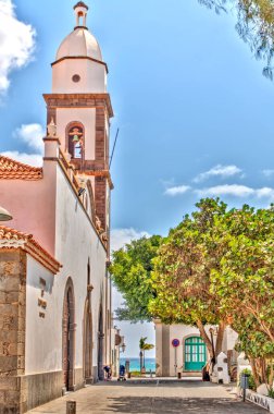 beautiful view of Arrecife, Lanzarote, HDR Image