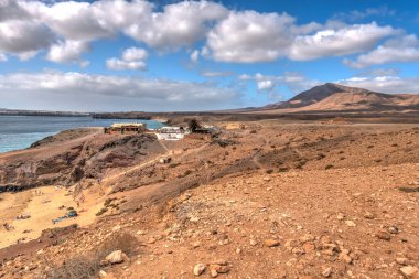 beautiful view of Papagayo Coast, Lanzarote, HDR Image