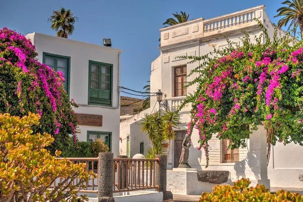 Haria Lanzarote September 2020 Historical Center Sunny Weather Hdr Image — стокове фото