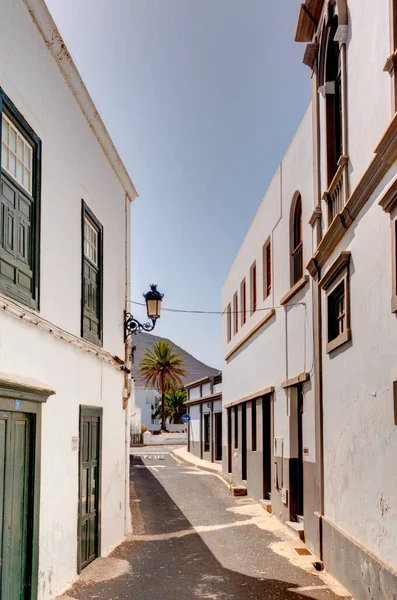 Haria Lanzarote September 2020 Historical Center Sunny Weather Hdr Image — Foto Stock