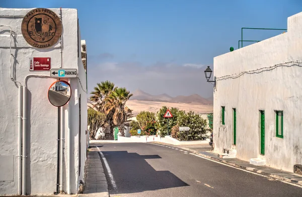 Street Teguise Lanzarote Spain — Stok fotoğraf
