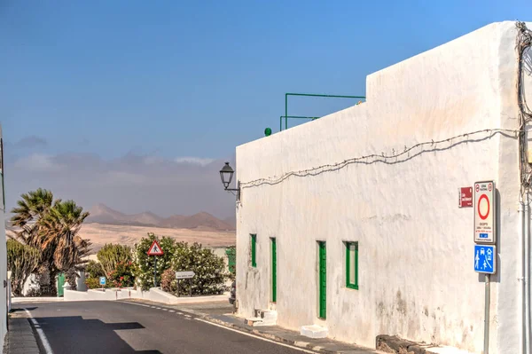 Street Teguise Lanzarote Spain — Zdjęcie stockowe