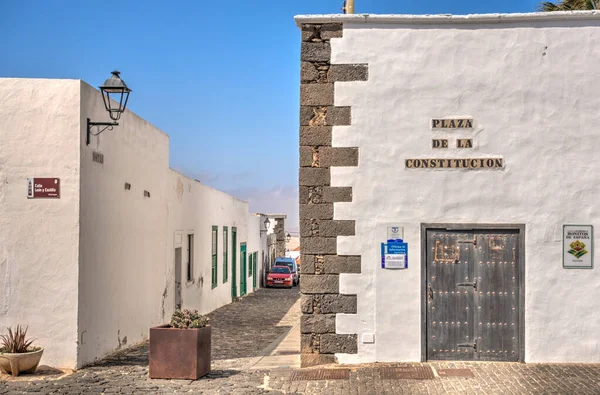 Teguise Lanzarote Spain September 2020 Old Capital City Sunny Weather — Foto de Stock