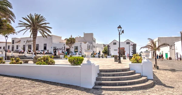 Teguise Lanzarote Spain September 2020 Old Capital City Sunny Weather — Zdjęcie stockowe