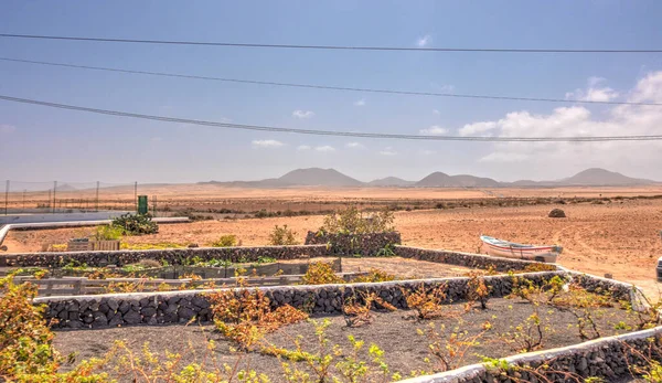 Volcanic Landscape Countryside Lanzarote Island — Stock fotografie