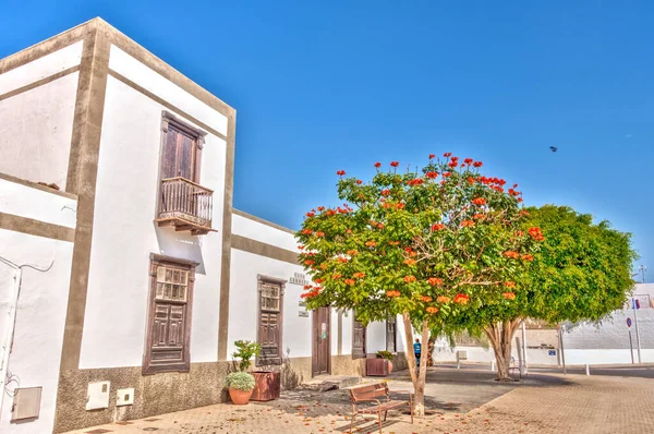 Street Teguise Lanzarote Spain — Foto de Stock