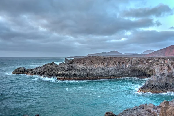 Beautiful View Los Hervideros Lanzarote — Stockfoto