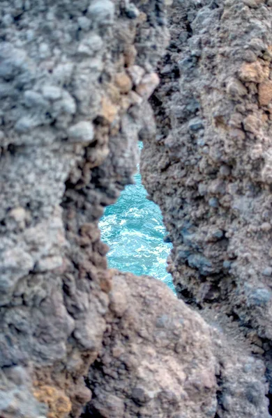 Beautiful View Los Hervideros Lanzarote — Stok fotoğraf