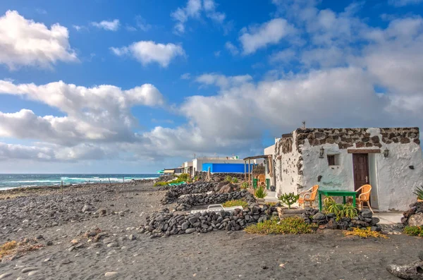 Beautiful View Golfo Lanzarote Hdr Image — Zdjęcie stockowe