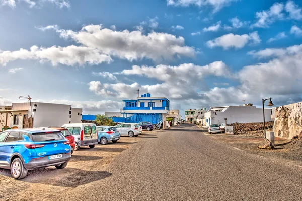 Beautiful View Golfo Lanzarote Hdr Image — Zdjęcie stockowe