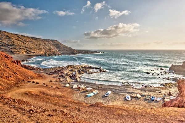 Beautiful View Golfo Lanzarote Hdr Image — Stock fotografie