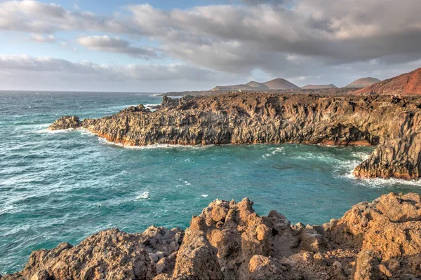 Los Hervideros Lanzarote Kanarische Inseln — Stockfoto