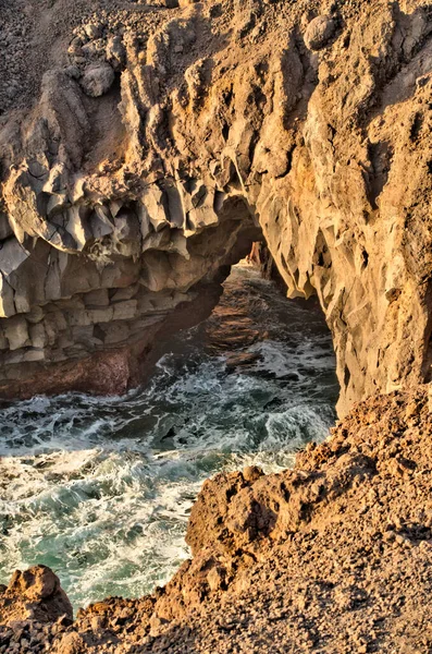 Los Hervideros Lanzarote Hdr Εικόνα — Φωτογραφία Αρχείου