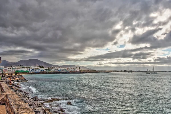 Punta Mujeres Lanzarote September 2020 Seaside Village Sunny Weather Hdr — Fotografia de Stock