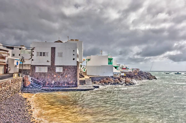 Punta Mujeres Lanzarote September 2020 Seaside Village Sunny Weather Hdr — Stock Photo, Image