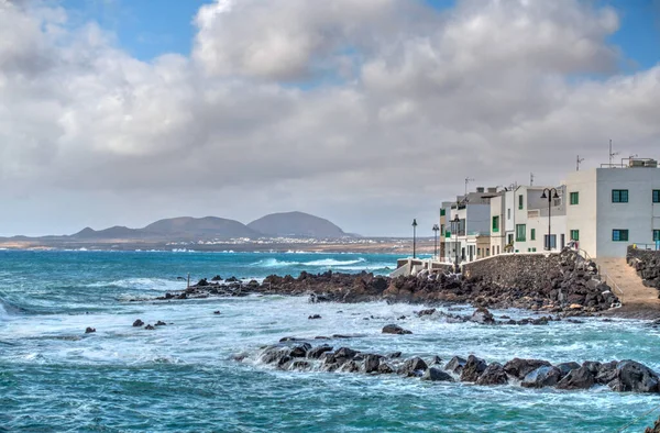 Punta Mujeres Lanzarote September 2020 Seaside Village Sunny Weather Hdr — Stok fotoğraf