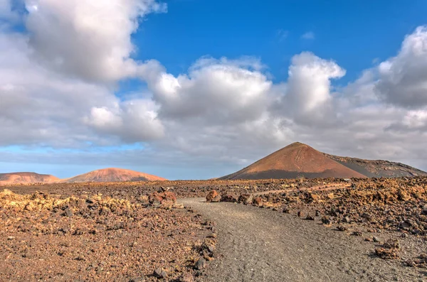 Timanfaya National Park Lanzarote Hdr Image — Fotografia de Stock