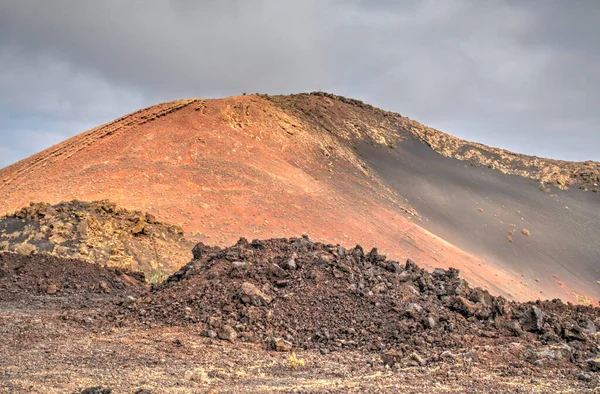 Volcanic Landscape Timanfaya National Park Lanzarote Hdr Image — Stockfoto