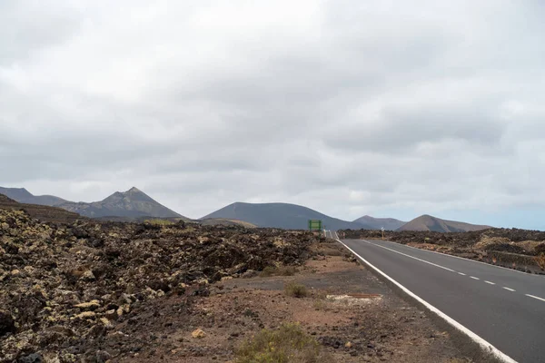 Volcanic Landscape Timanfaya National Park Lanzarote Hdr Image — ストック写真