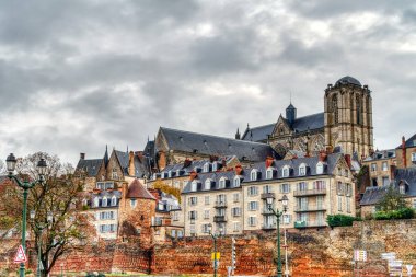 Le Mans, France - December 2020 : Historical center in cloudy weather