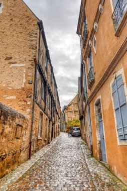 Le Mans, France - December 2020 : Historical center in cloudy weather