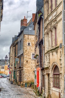 Le Mans, France - December 2020 : Historical center in cloudy weather