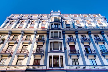 Leon, Spain - July 2020 : Historical center in sunny weather
