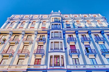 Leon, Spain - July 2020 : Historical center in sunny weather