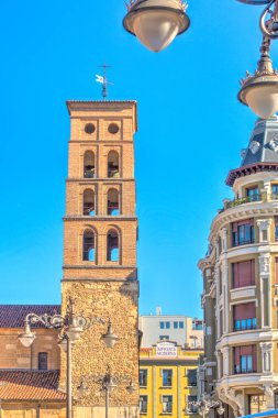 Leon, Spain - July 2020 : Historical center in sunny weather