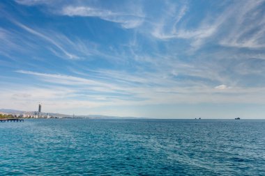 Limassol, Cyprus - October 2019 : Historical center in sunny weather