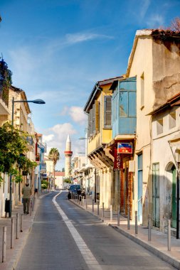 Limassol, Cyprus - October 2019 : Historical center in sunny weather