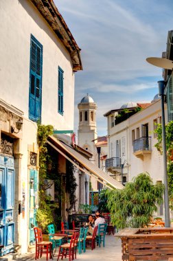 Limassol, Cyprus - October 2019 : Historical center in sunny weather