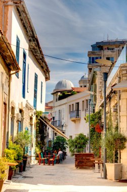 Limassol, Cyprus - October 2019 : Historical center in sunny weather