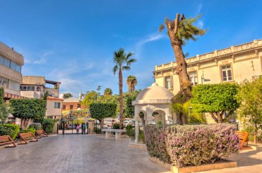 Limassol, Cyprus - October 2019 : Historical center in sunny weather