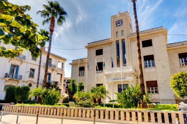 Limassol, Cyprus - October 2019 : Historical center in sunny weather
