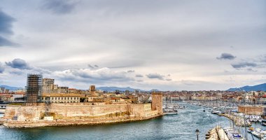 Marseilles, France - March 2022: Corniche view, HDR image