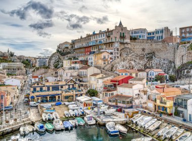 Marseilles, France - March 2022: Corniche view, HDR image