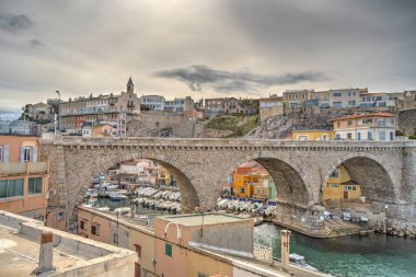 Marseilles, France - March 2022: Corniche view, HDR image