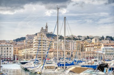 Marseilles, France - March 2022: Corniche view, HDR image