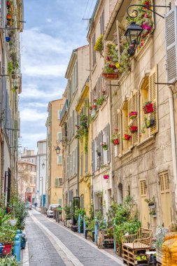 Marseilles, France - March 2022:  Historical center view, HDR Image