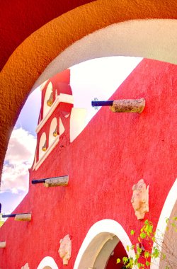 Merida, Mexico - January 2017 : Historical center in sunny weather