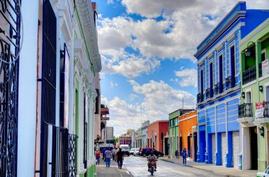 Merida, Mexico - January 2017 : Historical center in sunny weather