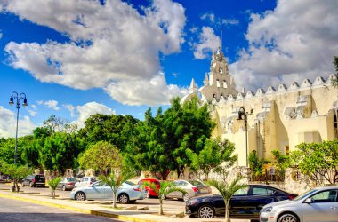 Merida, Mexico - January 2017 : Historical center in sunny weather