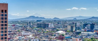 Mexico City - January 2022 : Cityscape in wintertime, HDR Image