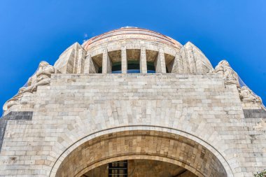 Mexico City, Mexico - January 2022 : Neighbourhood around Reforma Avenue in sunny weather, HDR Image
