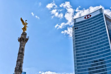 Mexico City, Mexico - January 2022 : Condesa neighborhood in sunny weather, HDR 