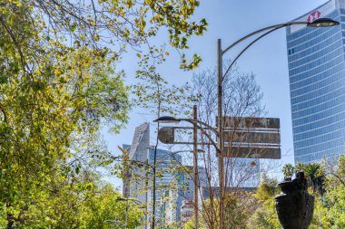 Mexico City, Mexico - January 2022 : Condesa neighborhood in sunny weather, HDR 