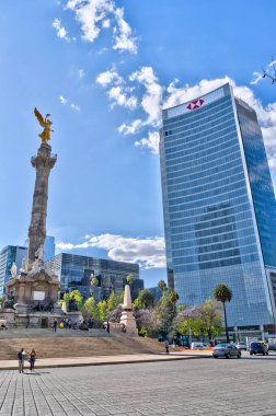 Mexico City, Mexico - January 2022 : Condesa neighborhood in sunny weather, HDR 