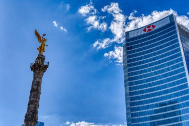 Mexico City, Mexico - January 2022 : Condesa neighborhood in sunny weather, HDR 