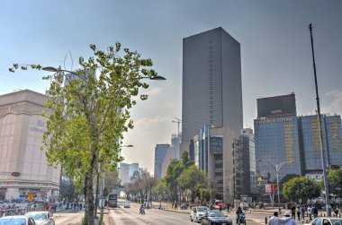 Mexico City, February 2022 : Historical center in cloudy weather.